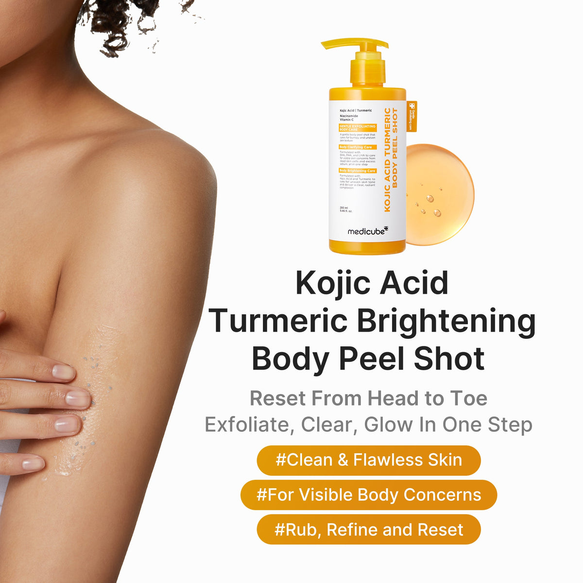 Kojic Acid Turmeric Body Peel Shot — 2