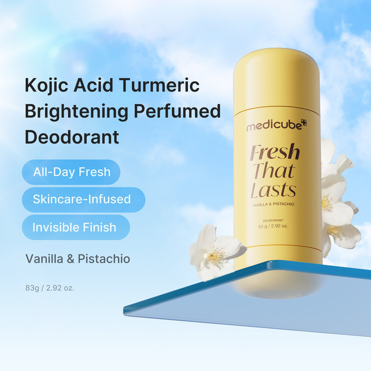 Kojic Acid Brightening Deodorant (Vanilla & Pistachio) — 2