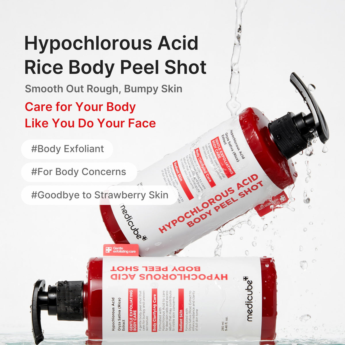Hypochlorous Acid Rice Body Peel Shot — 2