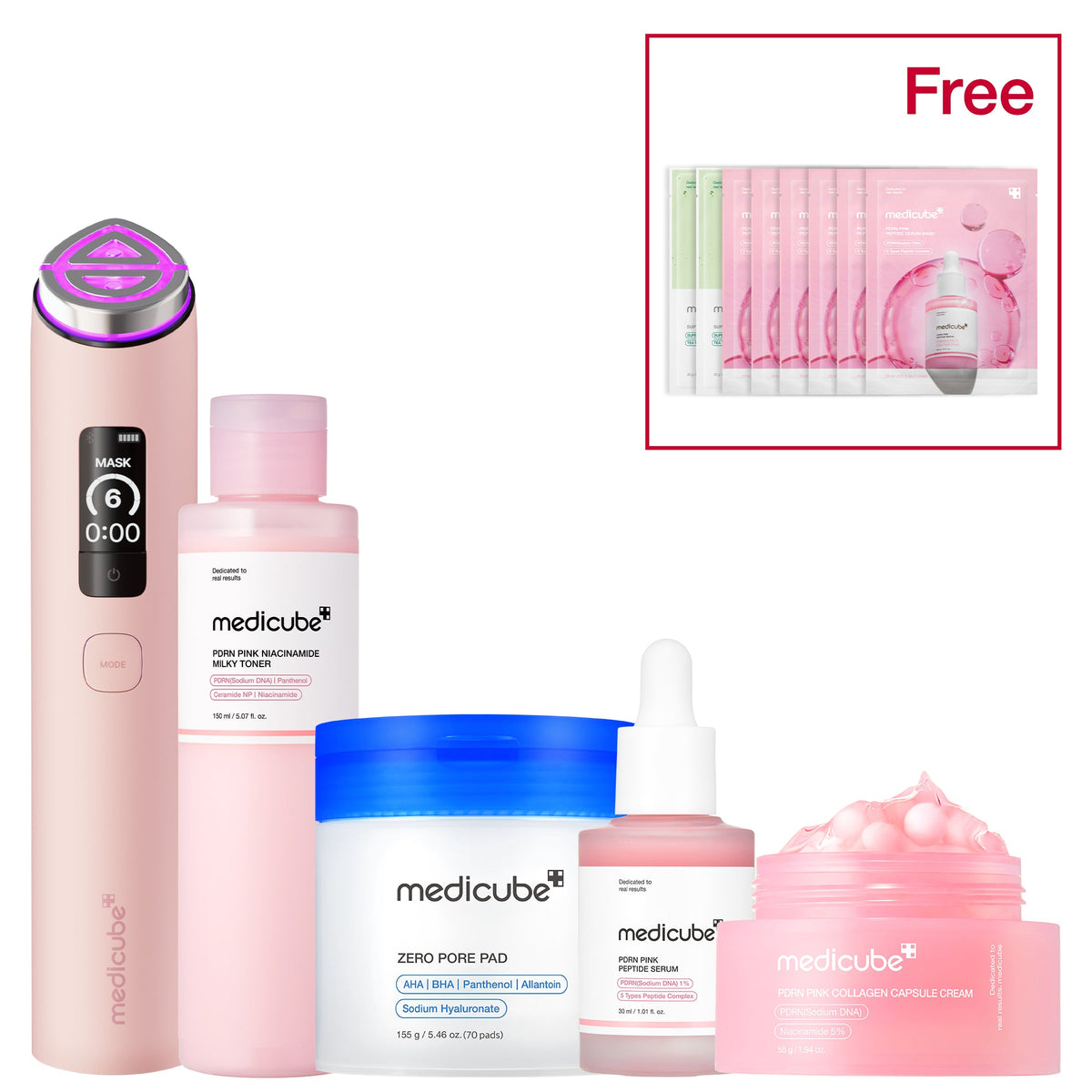 No.1 Best Glass Glow Set Pink — 2