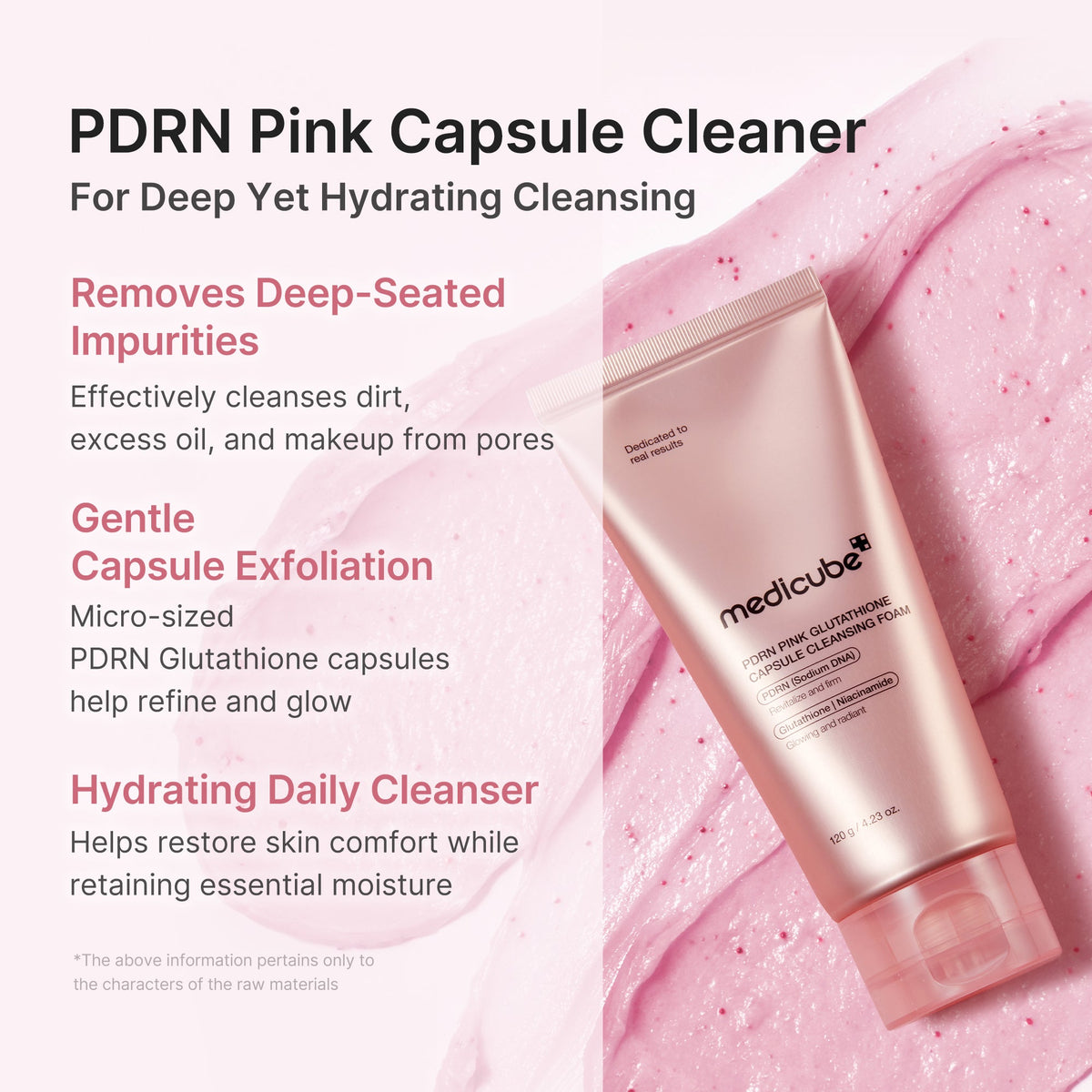 PDRN Pink Glutathione Capsule Foam Cleanser — 3
