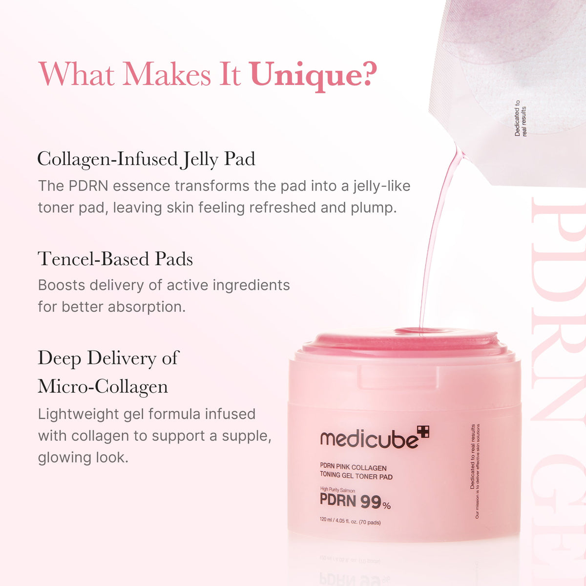 PDRN Pink Collagen Gel Toner Pad — 3