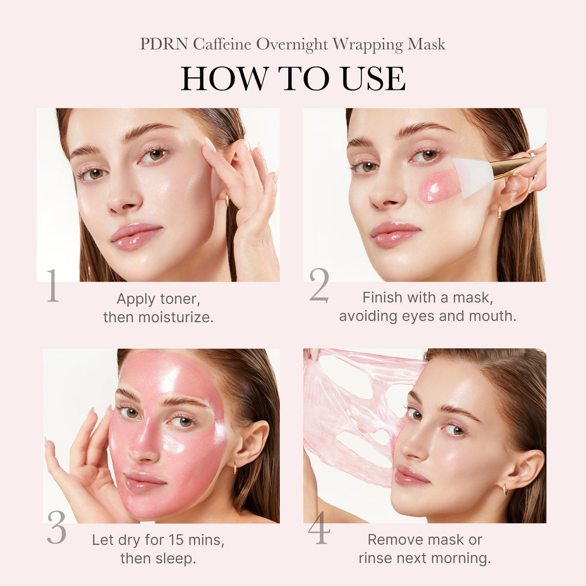 PDRN Pink Caffeine Overnight Wrapping Mask — 5