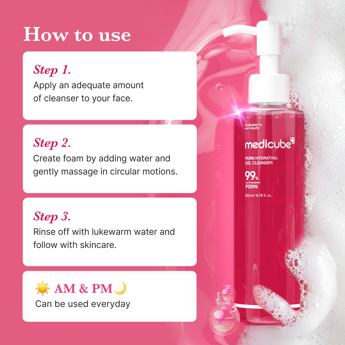 PDRN Pink Gel Cleanser — 6