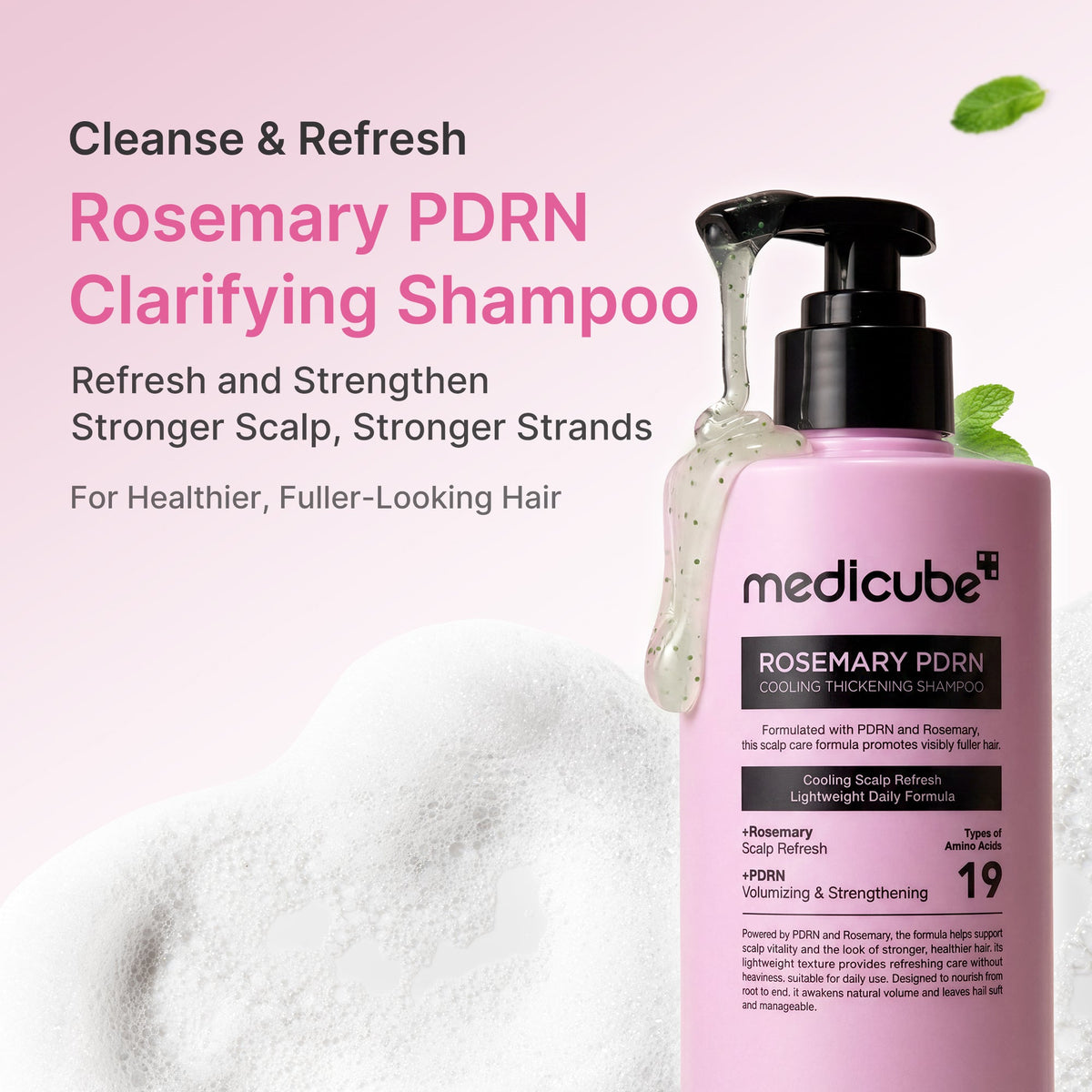 Rosemary PDRN Cooling Thickening Shampoo — 2