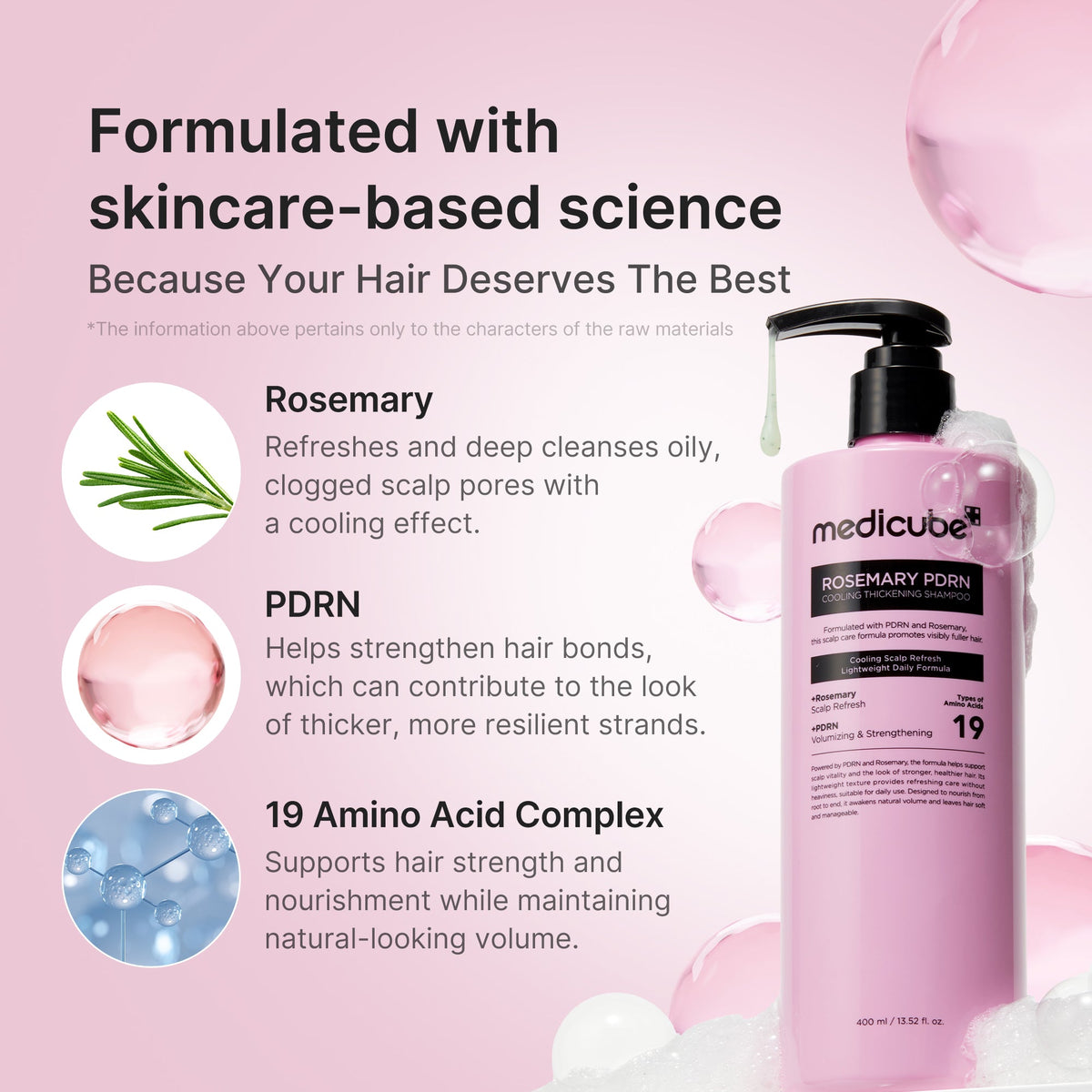 Rosemary PDRN Cooling Thickening Shampoo — 3